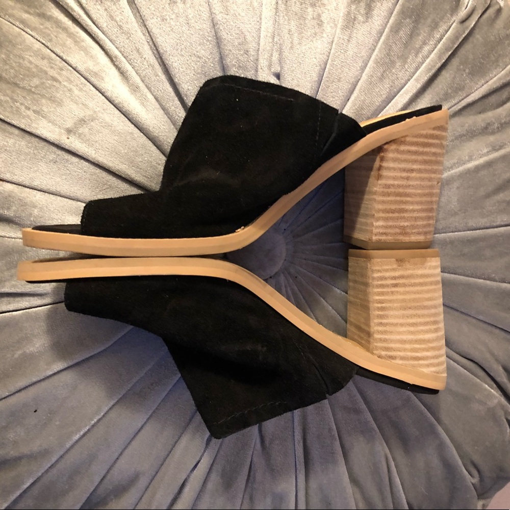 Dolce Vita Suede Block Heel Mules  7